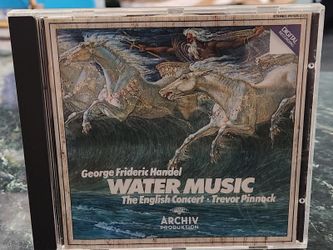 Handel Water Music Trevor Pinnock English Concert CD 1983 Archiv 410 525-2 VG+
