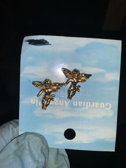 Vintage Angel Pin, Gold Angel Pins, Angel Gift, Guardian Angel