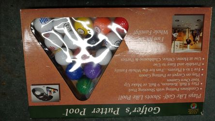 Golf putter pool game