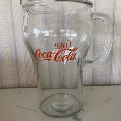 Vintage 64 oz Coca-Cola Coke Glass Pitcher