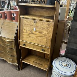 Antique Secretary Desk Wall Unit