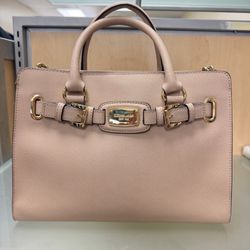 Michael Kors Pink Saffiano Leather Satchel