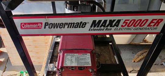 Gas Generator  Coleman Powermate 5000