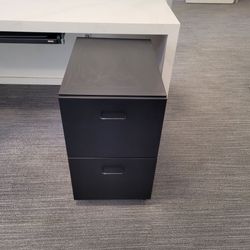 Techline 2-Drawer Rolling File Cabinet