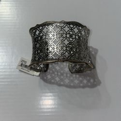 Kendra Scott Candice Gold Cuff Bracelet in Silver Filigree Mix