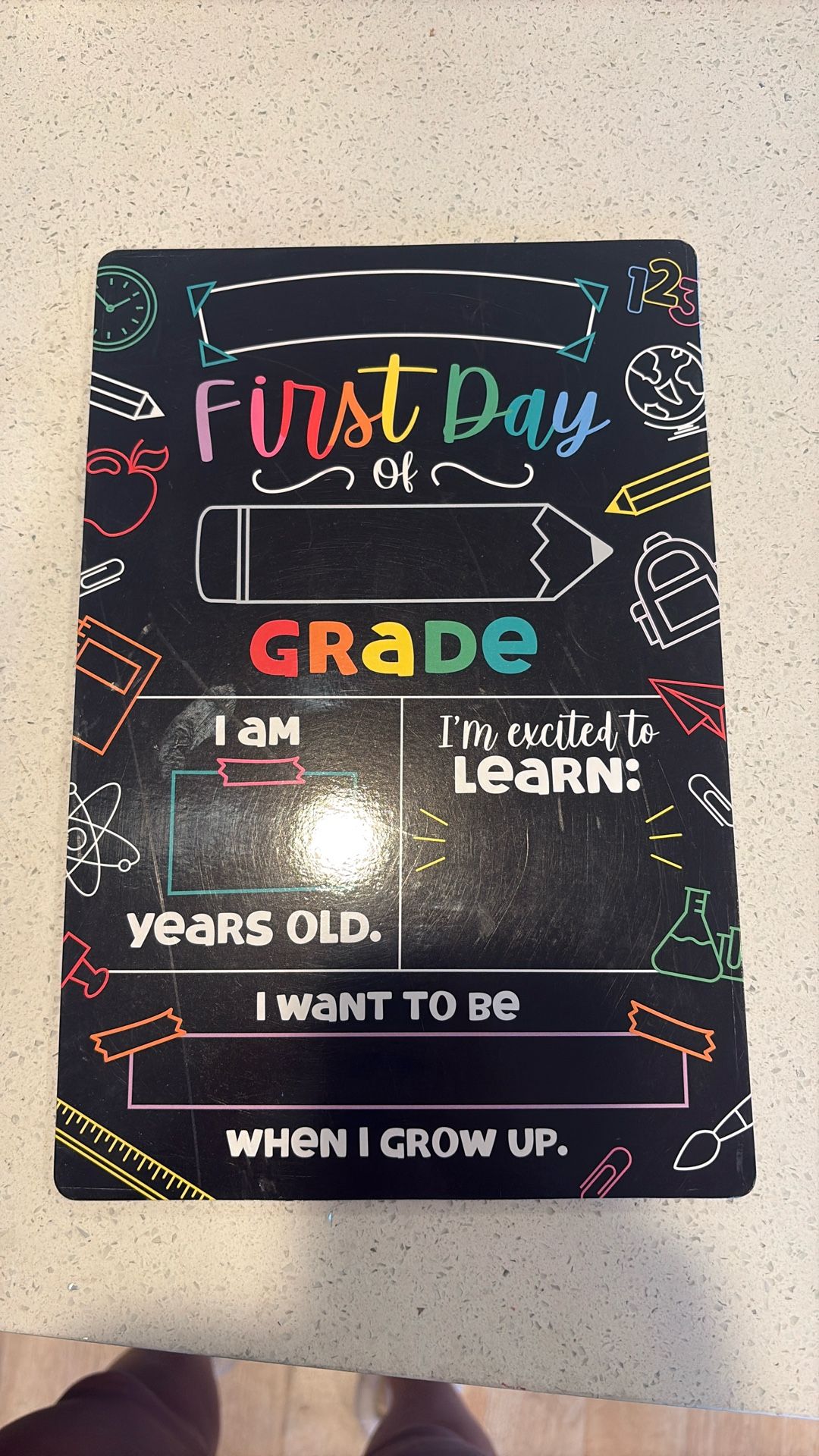 First And Last Day Sign