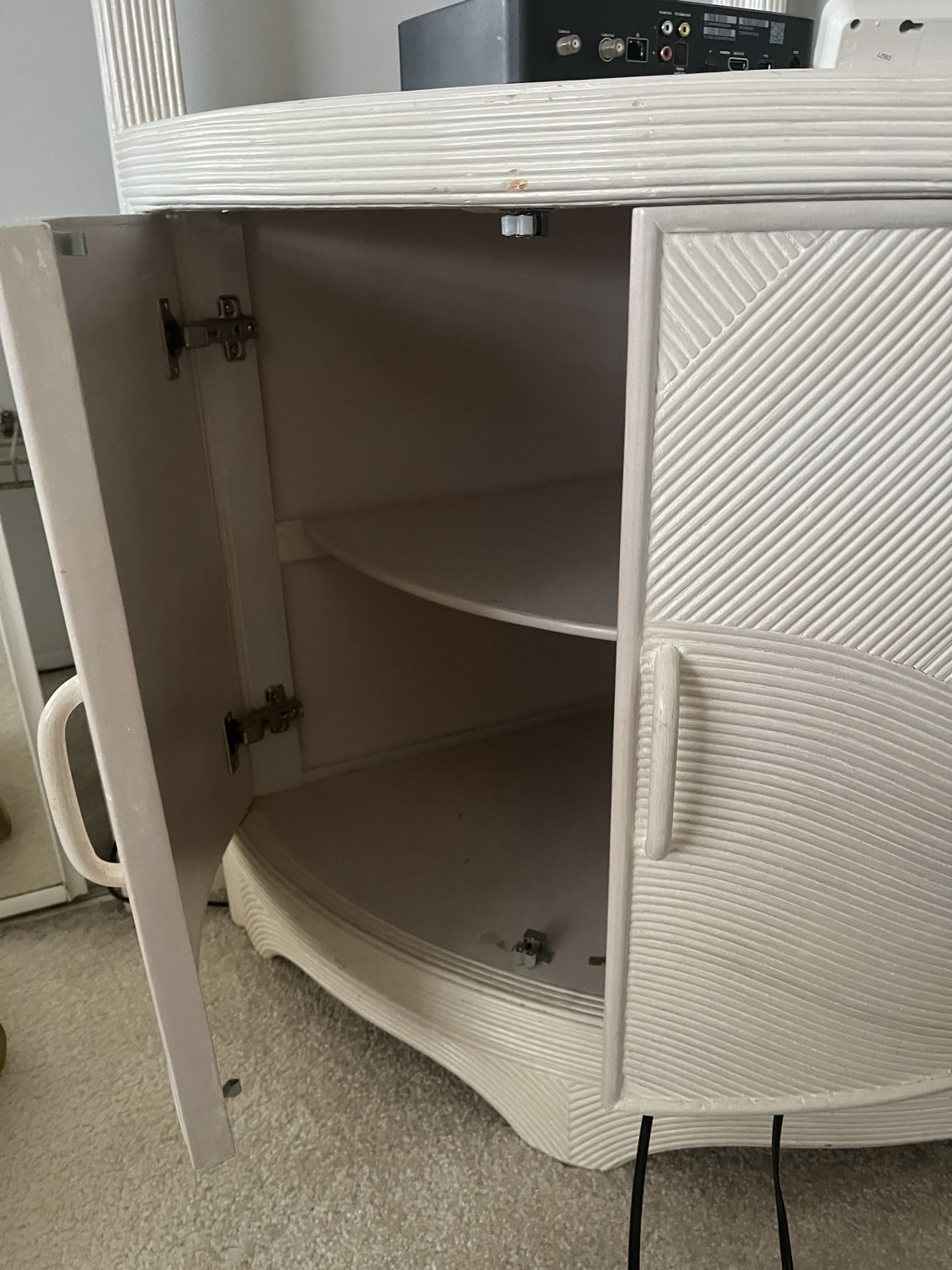 Corner Unit And Nightstand With Matching Mirror
