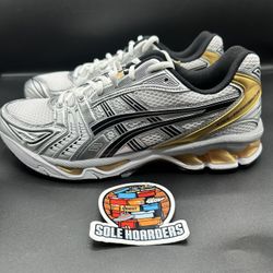Asics Gel Kayano 12 White Pure Gold Men Sz 9.5