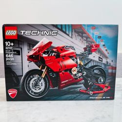 New Sealed 42107 LEGO Technic Ducati Panigale V4R Retired Car Motorcycle Building Toy Set Authentic Rare