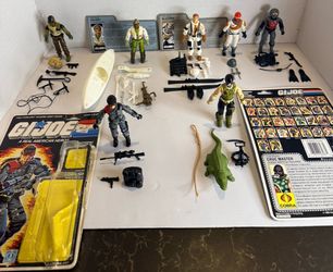 Great Vintage Gi Joe action figure lot 1980’s era