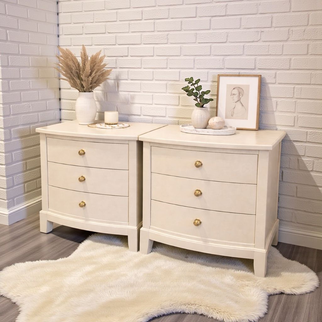 ✨ Matching Cream Nightstands Set | Modern + Elegant ✨