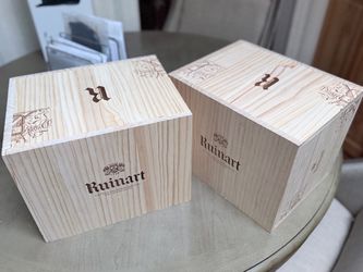 Ruinart Champagne Wooden Gift Boxes – Set of 2