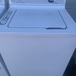 Matching white ge washer and gas dryer