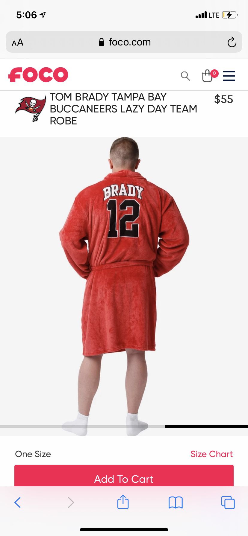 Tom Brady Robe Brand New Unopened 