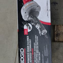 Ridgid K-45AF-5 Drain Cleaning Autofeed Snake Auger Machine With C-1 5/16 inch  × 25  ft . Inner Core Cable 