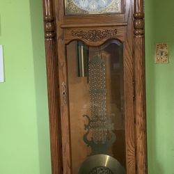 Antique Sun & Moon Grandfather Clock