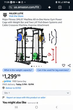 Major Fitness SML07 All-in-One Home Gym Power Cage $850 p/u $900 del.