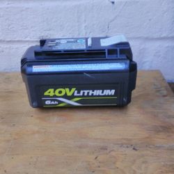 Ryobi 40 V Lithuim 6ah Battery 