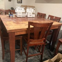 Counter height dining table