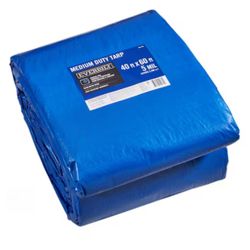 40 ft. x 60 ft. Blue Medium Duty Tarp