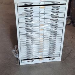 Flat file blueprint cabinet