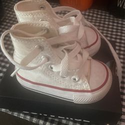 Infant /Toddler White Converse