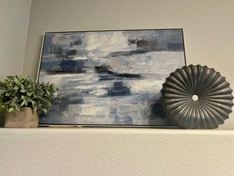 Large Abstract Painted Canvas