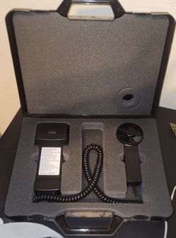 NEW DIGITAL THERMO-ANEMOMETER HVAC AIRFLOW VELOCITY METER RELATIVE HUMIDITY TEMPERATURE TESTER VANE PROBE HARD CASE
