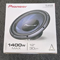 Pioneer Subwoofer Speaker Model TS-A123R