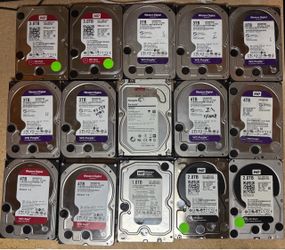 Random HDDs from enterprise NAS and NVR