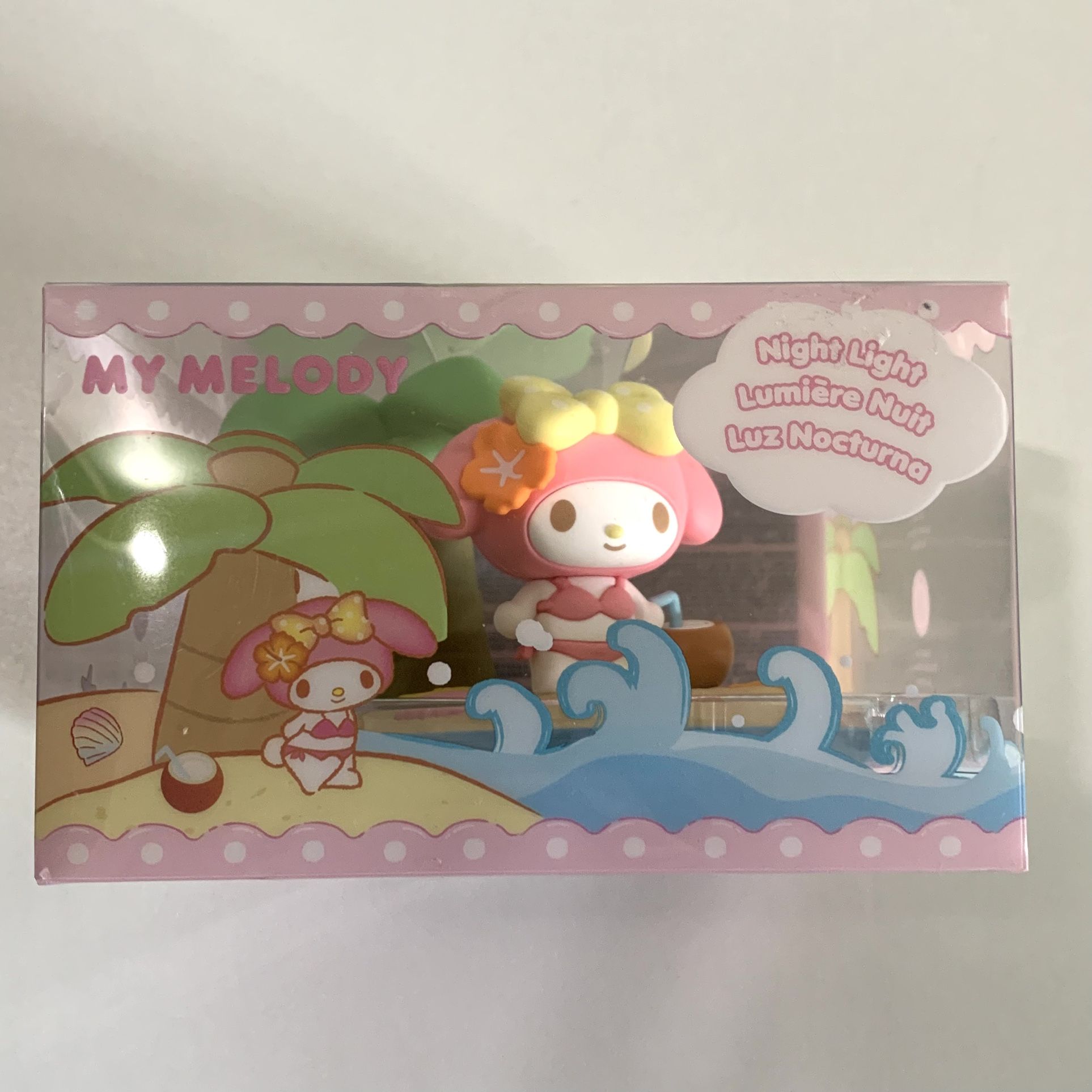 Miniso Sanrio Hello Kitty My Melody Night Light Summer Beach