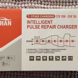 YONHAN 12V/24V Smart Battery Charger & Maintainer - Pulse Repair Tech