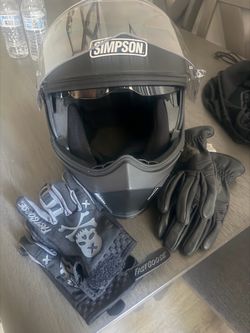 Simpson Modular Motorcycle Helmet Matte Black