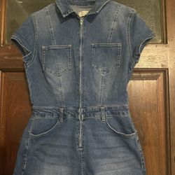 Jean Short Jumpsuit 