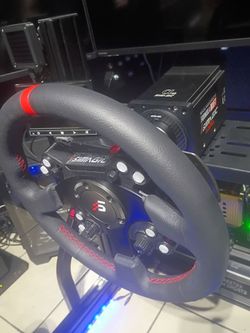 Racing simulator steering wheel and base 12nm simagic like new
