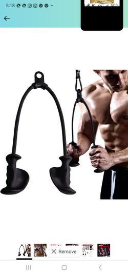 KKH Ergonomic Triceps Rope Pull Down with Anti-Slippery Natural Rubber Grip