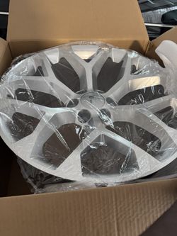 22 Inch Rims Brushed Snowflakes Wheels 6 Lug Chevy GMC Cadillac 