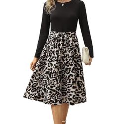 Zattcas Ribber Midi Dress with Sleeve Casual Fall Dresses for Womens Work Dresses Black B XL