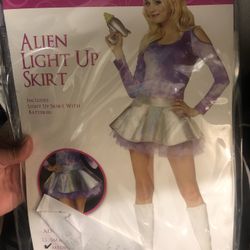 Womans Alien Skirt Lights Up