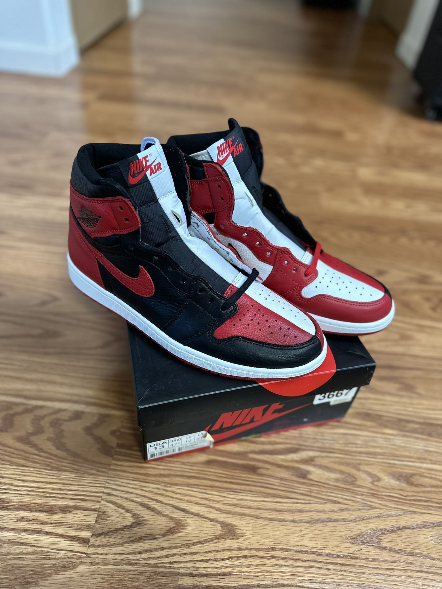 Nike Air Jordan Retro 1 Homage To Home Size 13