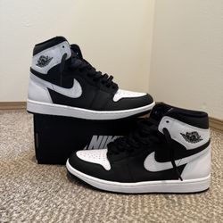 Air Jordan 1 OG High  ‘White/Black/White’ Sz. 9.5