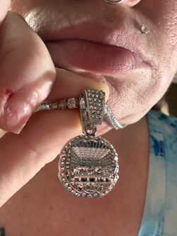 Silver Tone CZ Last Supper Pendant