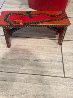 Decoupage bench
