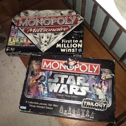 Monopoly Games  2 Different Games