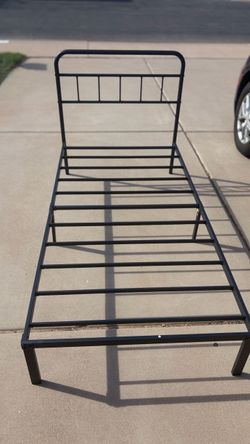 Twin metal bed frame - folds up