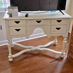 Vintage French Provincial Desk / Vanity - Farmhouse Shabby Chic
