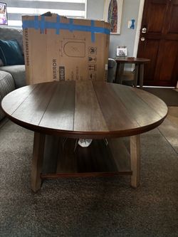 3 Piece rustic wood tables