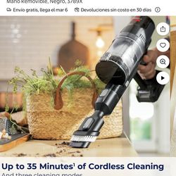 Aspiradora Bissell PowerLifter Aspiradora Inalámbrica Ligera con Batería Removible, 35 Minutos de Autonomía, Luces LED, de Mano Removible, Negro, 3789