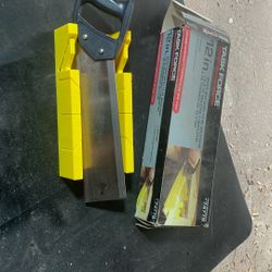 Miter Box And Saw