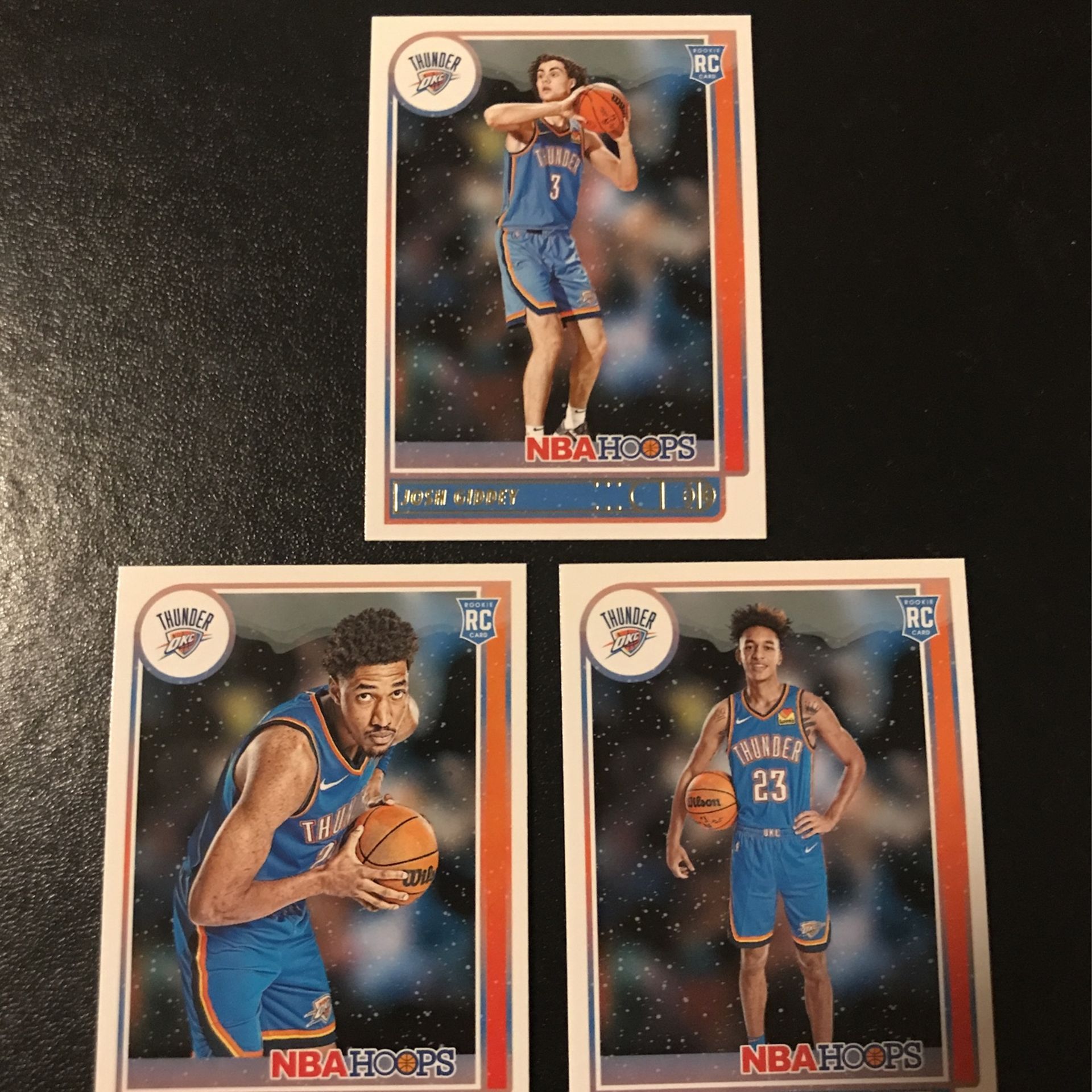 Oklahoma City Thunder Rookies - Josh Giddey - Aaron Wiggins - Tre Mann